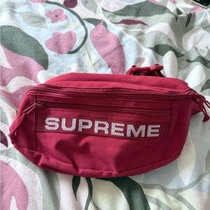 Supreme Burgundy Waist Bag